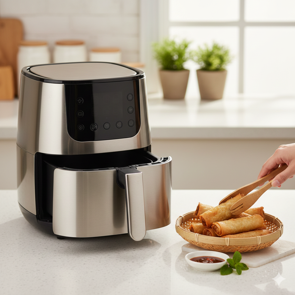 Memasak dengan Air Fryer ala Asia: Resep Makanan Lokal Rendah Minyak.